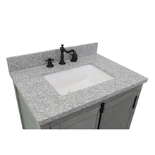 Load image into Gallery viewer, Bellaterra Home Vanity BellaTerra Home 31&quot; Single vanity in Gray Ash finish with Gray granite top and Rectangle Sink 400100-GYA-GYR