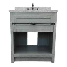 Load image into Gallery viewer, Bellaterra Home Vanity BellaTerra Home 31&quot; Single vanity in Gray Ash finish with Gray granite top and Rectangle Sink 400101-GYA-GYR