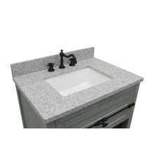 Load image into Gallery viewer, Bellaterra Home Vanity BellaTerra Home 31&quot; Single vanity in Gray Ash finish with Gray granite top and Rectangle Sink 400101-GYA-GYR