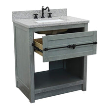 Load image into Gallery viewer, Bellaterra Home Vanity BellaTerra Home 31&quot; Single vanity in Gray Ash finish with Gray granite top and Rectangle Sink 400101-GYA-GYR