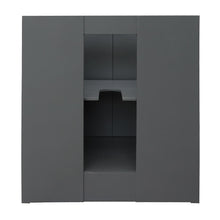 Load image into Gallery viewer, Bellaterra Home Vanity BellaTerra Home 31&quot; Single vanity in Gray Ash finish with White Quartz top and Rectangle Sink 400100-GYA-WER