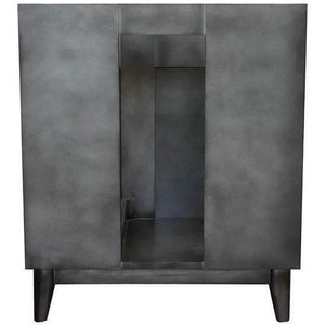 Bellaterra Home Vanity BellaTerra Home 31" Single vanity in Silvery Brown finish with Black Galaxy top and Oval Sink 400200-SB-BGO