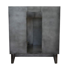 Load image into Gallery viewer, Bellaterra Home Vanity BellaTerra Home 31&quot; Single vanity in Silvery Brown finish with Black Galaxy top and Rectangle Sink 400200-SB-BGR