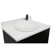 Load image into Gallery viewer, Bellaterra Home Vanity BellaTerra Home 31&quot; Single vanity in Silvery Brown finish with White Quartz top and Round Sink 400200-SB-WERD