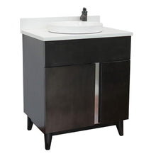 Load image into Gallery viewer, Bellaterra Home Vanity BellaTerra Home 31&quot; Single vanity in Silvery Brown finish with White Quartz top and Round Sink 400200-SB-WERD