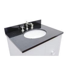 Load image into Gallery viewer, Bellaterra Home Vanity BellaTerra Home 31&quot; Single vanity in White finish with Black Galaxy top and Oval Sink 400400-WH-BGO