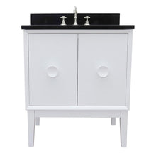 Load image into Gallery viewer, Bellaterra Home Vanity BellaTerra Home 31&quot; Single vanity in White finish with Black Galaxy top and Oval Sink 400400-WH-BGO