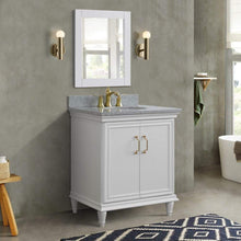 Load image into Gallery viewer, Bellaterra Home Vanity BellaTerra Home 31&quot; Single vanity in White finish with Gray granite and oval sink 400800-31-WH-GYO
