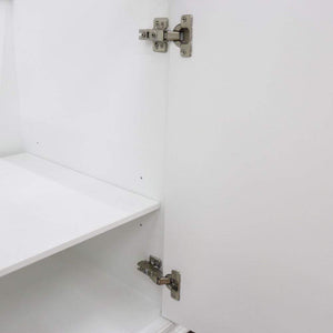 Bellaterra Home Vanity BellaTerra Home 31" Single vanity in White finish with Gray granite and oval sink 400800-31-WH-GYO
