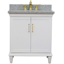 Load image into Gallery viewer, Bellaterra Home Vanity BellaTerra Home 31&quot; Single vanity in White finish with Gray granite and oval sink 400800-31-WH-GYO