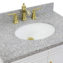 Load image into Gallery viewer, Bellaterra Home Vanity BellaTerra Home 31&quot; Single vanity in White finish with Gray granite and oval sink 400800-31-WH-GYO