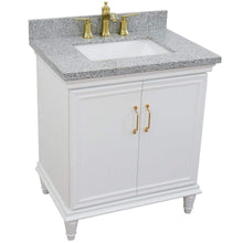 Load image into Gallery viewer, Bellaterra Home Vanity BellaTerra Home 31&quot; Single vanity in White finish with Gray granite and rectangle sink 400800-31-WH-GYR