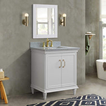 Load image into Gallery viewer, Bellaterra Home Vanity BellaTerra Home 31&quot; Single vanity in White finish with Gray granite and rectangle sink 400800-31-WH-GYR
