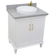 Load image into Gallery viewer, Bellaterra Home Vanity BellaTerra Home 31&quot; Single vanity in White finish with Gray granite and round sink 400800-31-WH-GYRD