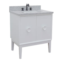 Load image into Gallery viewer, Bellaterra Home Vanity BellaTerra Home 31&quot; Single vanity in White finish with Gray granite top and Rectangle Sink 400400-WH-GYR