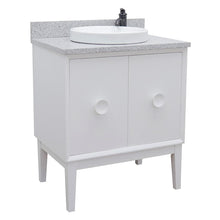 Load image into Gallery viewer, Bellaterra Home Vanity BellaTerra Home 31&quot; Single vanity in White finish with Gray granite top and Round Sink 400400-WH-GYRD
