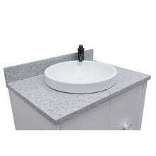 Load image into Gallery viewer, Bellaterra Home Vanity BellaTerra Home 31&quot; Single vanity in White finish with Gray granite top and Round Sink 400400-WH-GYRD
