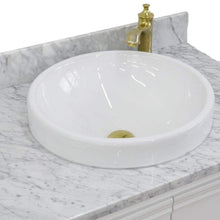 Load image into Gallery viewer, Bellaterra Home Vanity BellaTerra Home 31&quot; Single vanity in White finish with White Carrara and round sink 400800-31-WH-WMRD