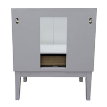 Load image into Gallery viewer, Bellaterra Home Vanity BellaTerra Home 31&quot; Single vanity in White finish with White Carrara top and Oval Sink 400400-WH-WMO