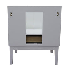 Load image into Gallery viewer, Bellaterra Home Vanity BellaTerra Home 31&quot; Single vanity in White finish with White Carrara top and Round Sink 400400-WH-WMRD