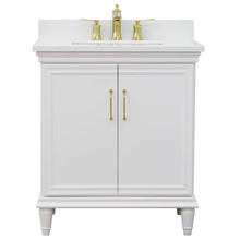 Load image into Gallery viewer, Bellaterra Home Vanity BellaTerra Home 31&quot; Single vanity in White finish with White quartz and rectangle sink 400800-31-WH-WER