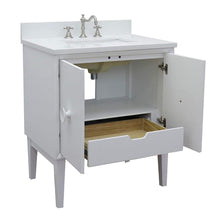 Load image into Gallery viewer, Bellaterra Home Vanity BellaTerra Home 31&quot; Single vanity in White finish with White Quartz top and Rectangle Sink 400400-WH-WER