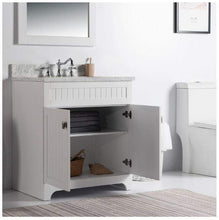 Load image into Gallery viewer, Bellaterra Home Vanity BellaTerra Home 31&quot; Single vanity-white-white marble top 77615-WH-WM