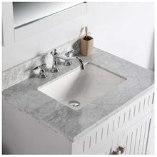 Load image into Gallery viewer, Bellaterra Home Vanity BellaTerra Home 31&quot; Single vanity-white-white marble top 77615-WH-WM