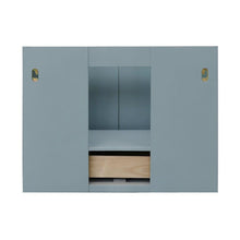 Load image into Gallery viewer, Bellaterra Home Vanity BellaTerra Home 31&quot; Single wall mount vanity in Aqua Blue finish with Black Galaxy top and Oval Sink 400400-CAB-AB-BGO