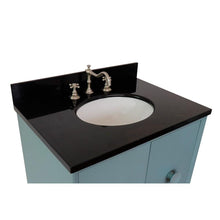 Load image into Gallery viewer, Bellaterra Home Vanity BellaTerra Home 31&quot; Single wall mount vanity in Aqua Blue finish with Black Galaxy top and Oval Sink 400400-CAB-AB-BGO