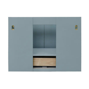 Bellaterra Home Vanity BellaTerra Home 31" Single wall mount vanity in Aqua Blue finish with Black Galaxy top and Rectangle Sink 400400-CAB-AB-BGR