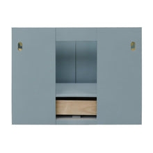 Load image into Gallery viewer, Bellaterra Home Vanity BellaTerra Home 31&quot; Single wall mount vanity in Aqua Blue finish with Gray granite top and Round Sink 400400-CAB-AB-GYRD