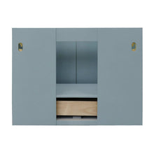 Load image into Gallery viewer, Bellaterra Home Vanity BellaTerra Home 31&quot; Single wall mount vanity in Aqua Blue finish with White Carrara top and Round Sink 400400-CAB-AB-WMRD