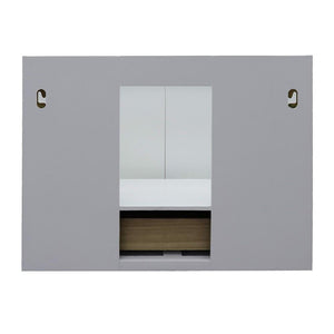 Bellaterra Home Vanity BellaTerra Home 31" Single wall mount vanity in White finish with Gray granite top and Rectangle Sink 400400-CAB-WH-GYR