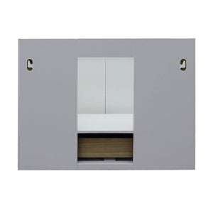 Bellaterra Home Vanity BellaTerra Home 31" Single wall mount vanity in White finish with Gray granite top and Round Sink 400400-CAB-WH-GYRD