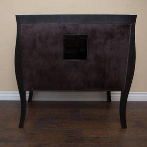 Bellaterra Home Vanity BellaTerra Home 35.4 in Single Sink Vanity-Wood-Black 203057B