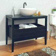 Load image into Gallery viewer, Bellaterra Home Vanity BellaTerra Home 35.5 in Single Sink Vanity-Wood-Black 804357-BL