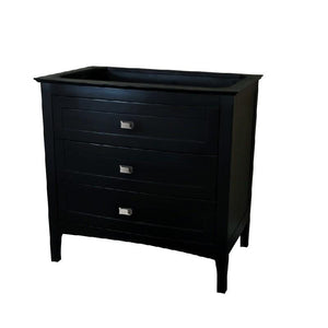 Bellaterra Home Vanity BellaTerra Home 35" Single vanity-dark gray-cabinet only 77612-DG