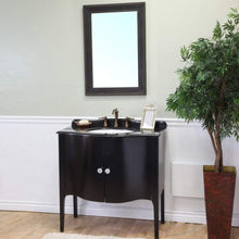 Load image into Gallery viewer, Bellaterra Home Vanity BellaTerra Home 36.6 in Single Sink Vanity-Wood-Black 203037-B