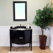 Load image into Gallery viewer, Bellaterra Home Vanity BellaTerra Home 36.6 in Single Sink Vanity-Wood-Black 203037-B
