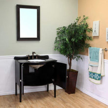 Load image into Gallery viewer, Bellaterra Home Vanity BellaTerra Home 36.6 in Single Sink Vanity-Wood-Black 203037-B