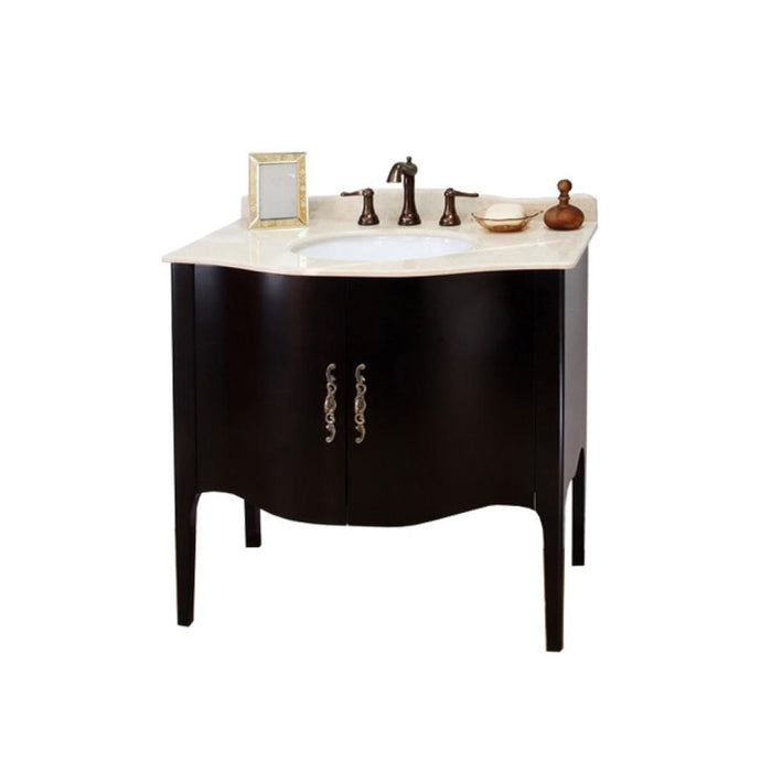 Bellaterra Home Vanity BellaTerra Home 36.6 in Single Sink Wanity-Wood-Espresso 203037-ES