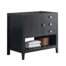 Load image into Gallery viewer, Bellaterra Home Vanity BellaTerra Home 36&quot; Double vanity-dark gray- cabinet only 77616-36-DG