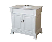 Load image into Gallery viewer, Bellaterra Home Vanity BellaTerra Home 36 in Single Sink Vanity-Wood-White 205036-WH