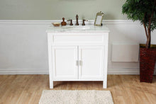 Load image into Gallery viewer, Bellaterra Home Vanity BellaTerra Home 36 in Single Sink Vanity-Wood-White 600168-36W