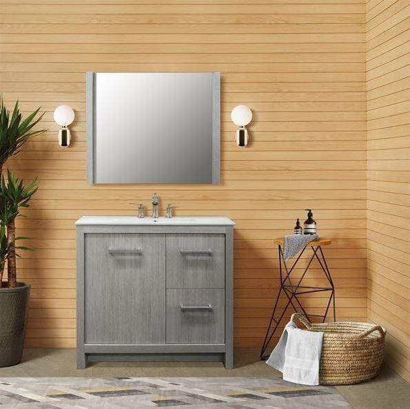 Bellaterra Home Vanity BellaTerra Home 36-inch Single Sink Vanity 502001B-36