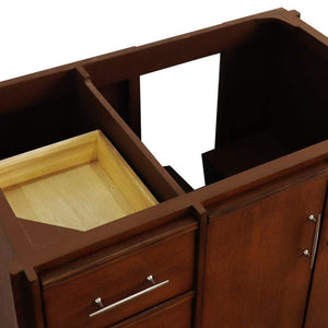 Bellaterra Home Vanity BellaTerra Home 36" Single sink vanity in Walnut finish - Right door- Cabinet only 400901-36R-WA