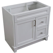 Load image into Gallery viewer, Bellaterra Home Vanity BellaTerra Home 36&quot; Single sink vanity in White Finish-Cabinet Only - Left door 400700-36L-WH