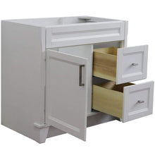 Load image into Gallery viewer, Bellaterra Home Vanity BellaTerra Home 36&quot; Single sink vanity in White Finish-Cabinet Only - Left door 400700-36L-WH