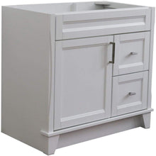 Load image into Gallery viewer, Bellaterra Home Vanity BellaTerra Home 36&quot; Single sink vanity in White Finish-Cabinet Only - Left door 400700-36L-WH